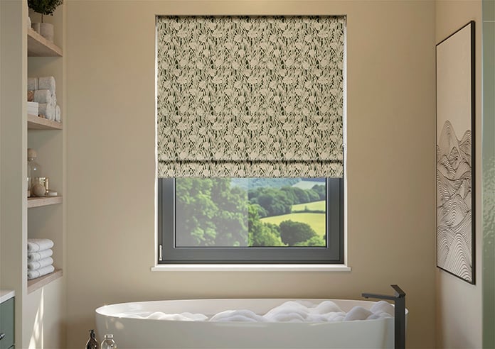 Emily Bond Crocus, Green - Roman Blind - Image 3